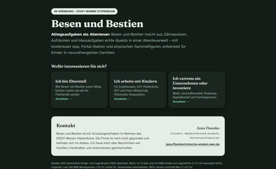 Startseite von besenundbestien.de