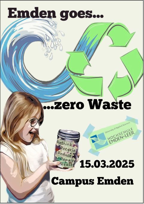 Plakat für das Zukunftsfestival Emden goes zero waste